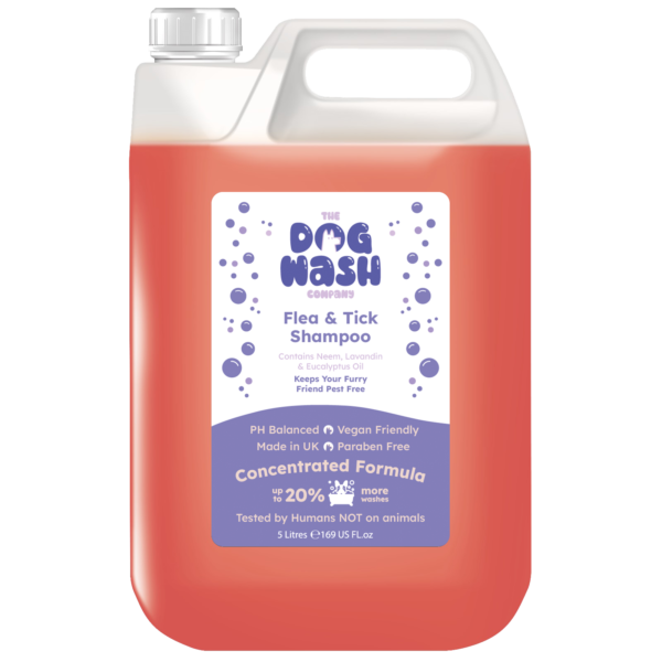 Dog wash company flea and tick shampoo