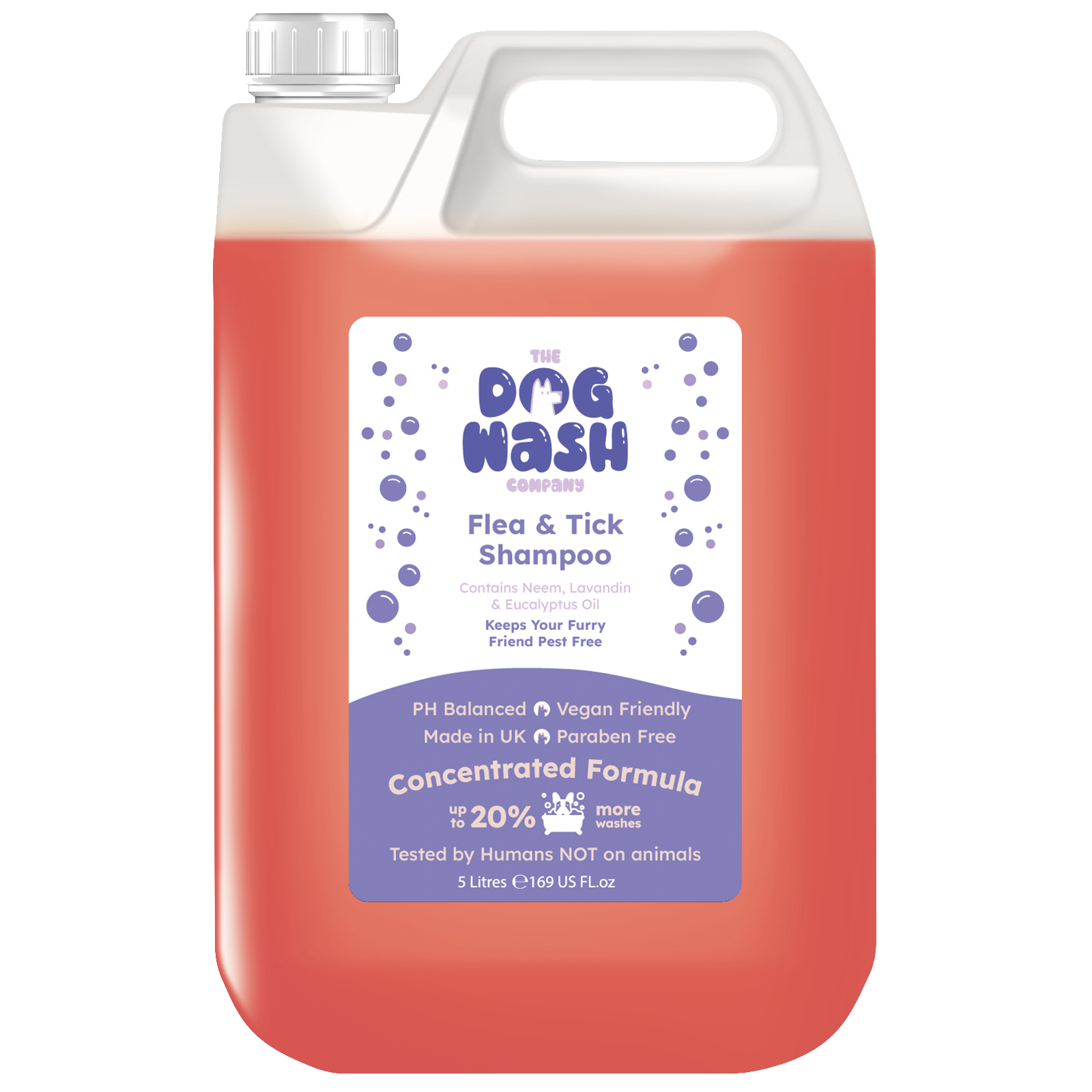 Dog wash company flea and tick shampoo