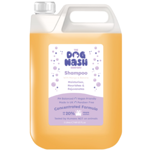 The dog wash company mango and banana shampoo