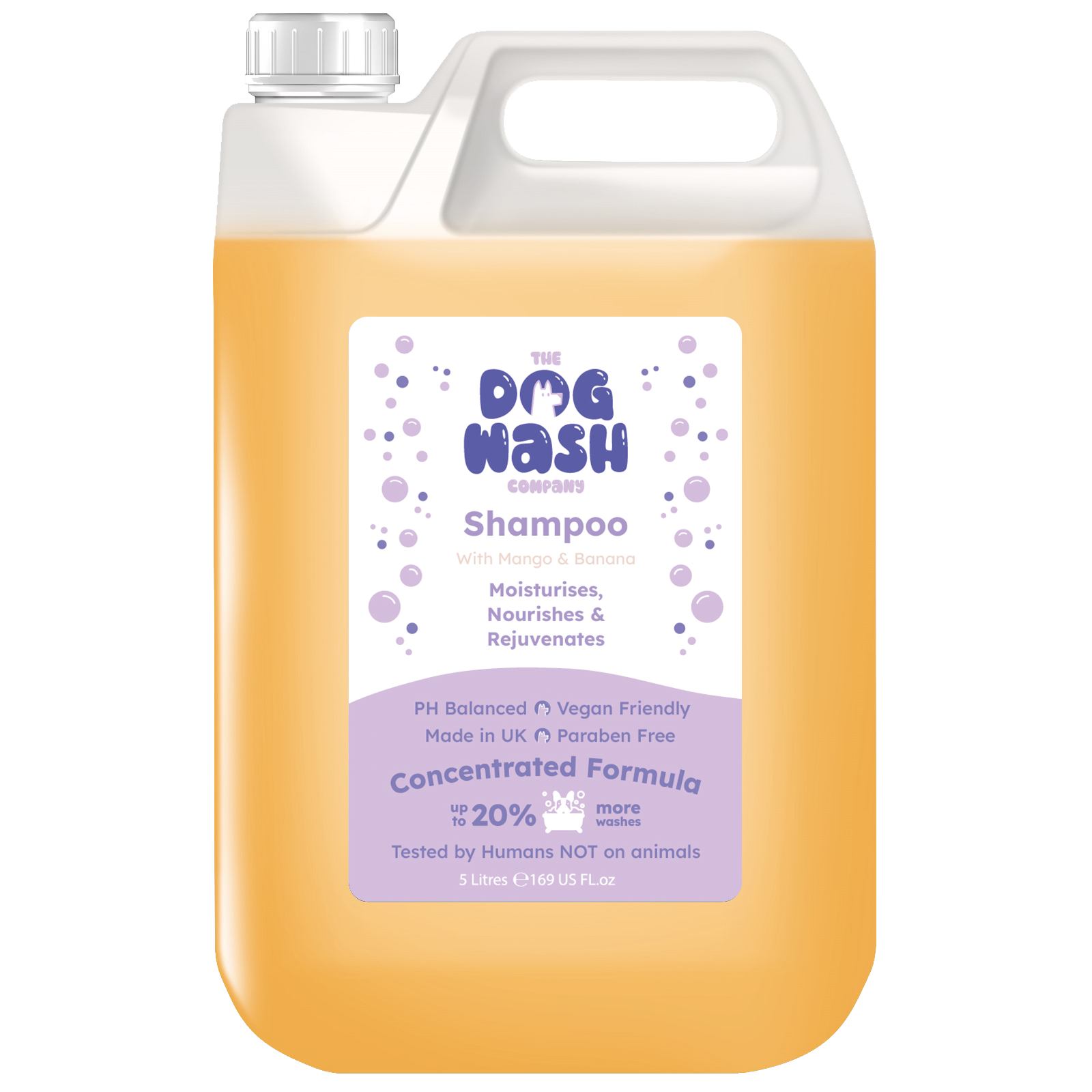 The dog wash company mango and banana shampoo